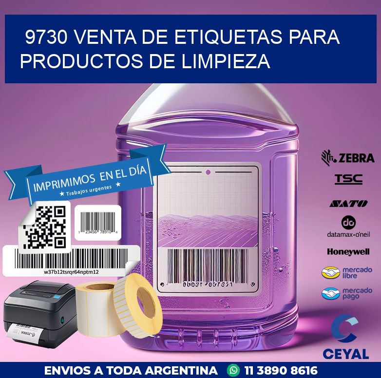 9730 VENTA DE ETIQUETAS PARA PRODUCTOS DE LIMPIEZA