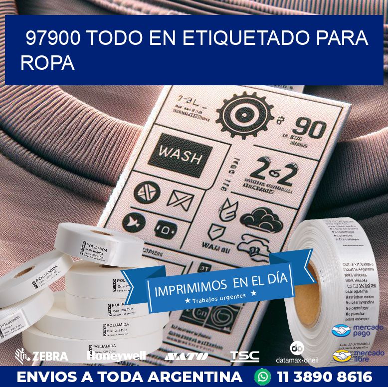 97900 TODO EN ETIQUETADO PARA ROPA