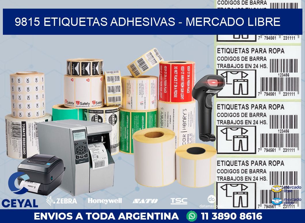 9815 ETIQUETAS ADHESIVAS - MERCADO LIBRE