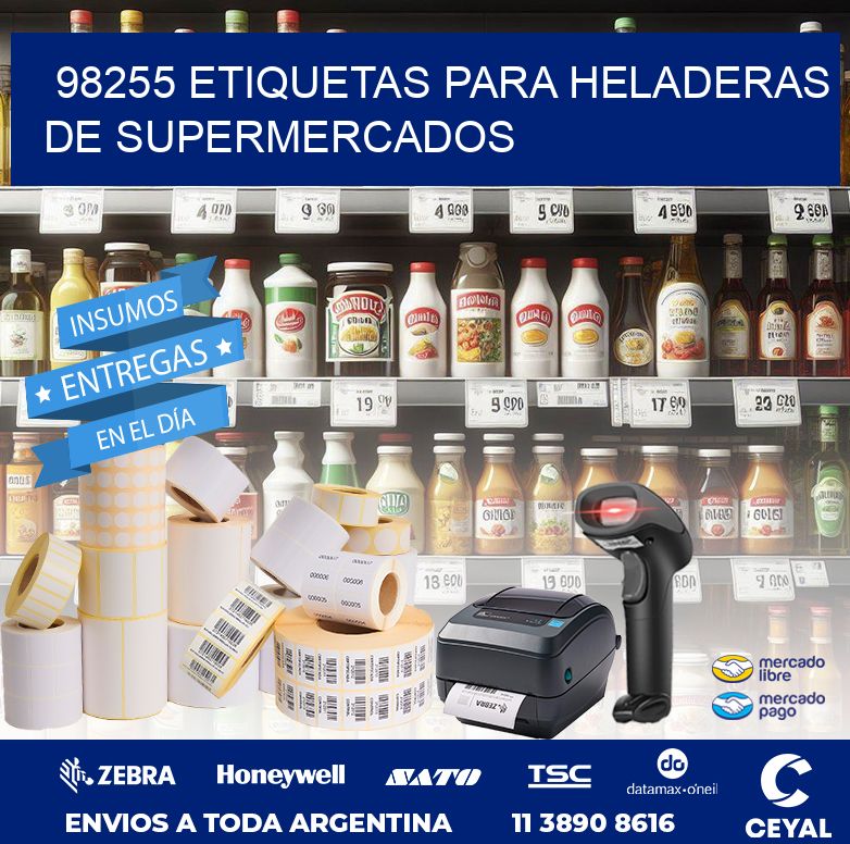 98255 ETIQUETAS PARA HELADERAS DE SUPERMERCADOS