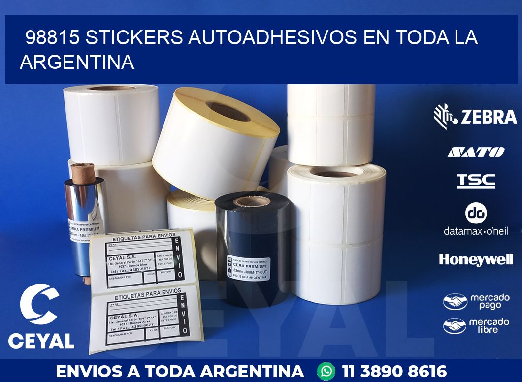 98815 STICKERS AUTOADHESIVOS EN TODA LA ARGENTINA