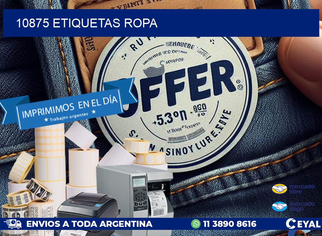 10875 ETIQUETAS ROPA