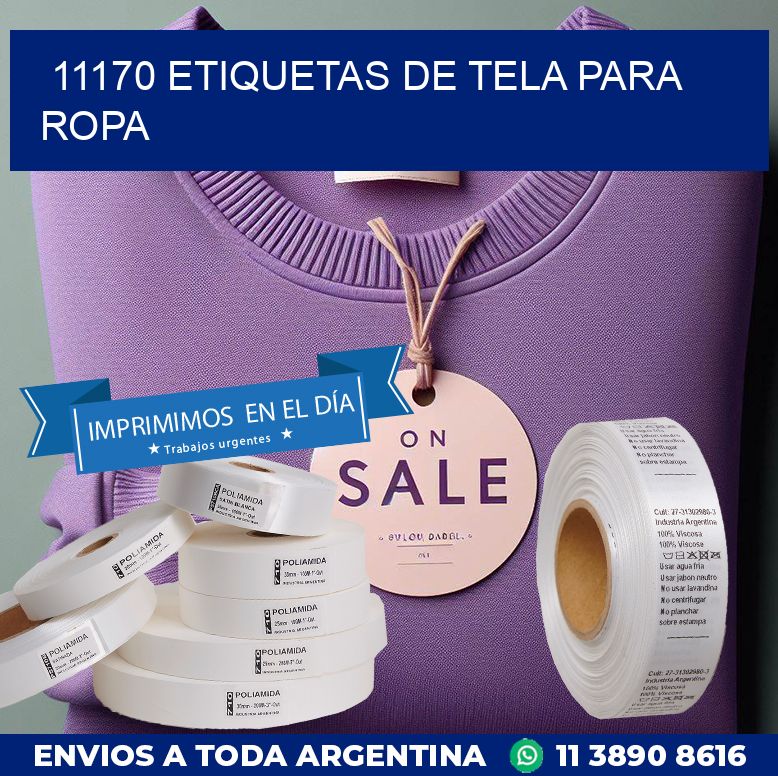 11170 ETIQUETAS DE TELA PARA ROPA