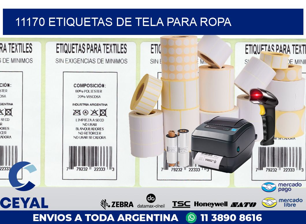 11170 ETIQUETAS DE TELA PARA ROPA