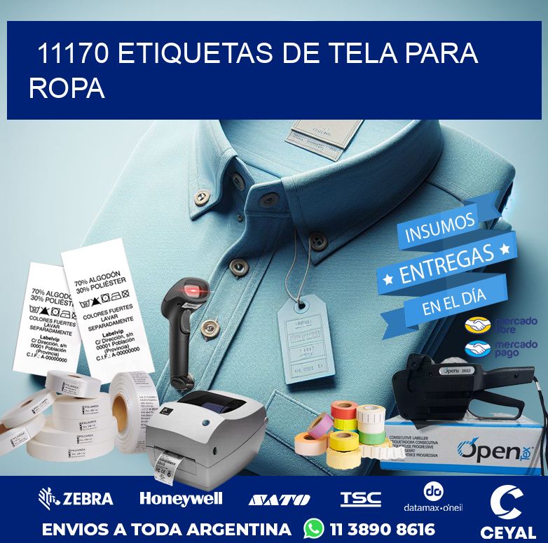 11170 ETIQUETAS DE TELA PARA ROPA