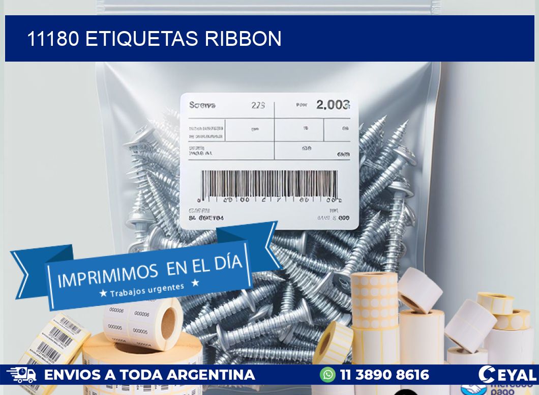 11180 ETIQUETAS RIBBON