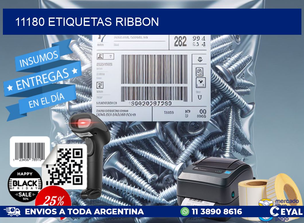 11180 ETIQUETAS RIBBON
