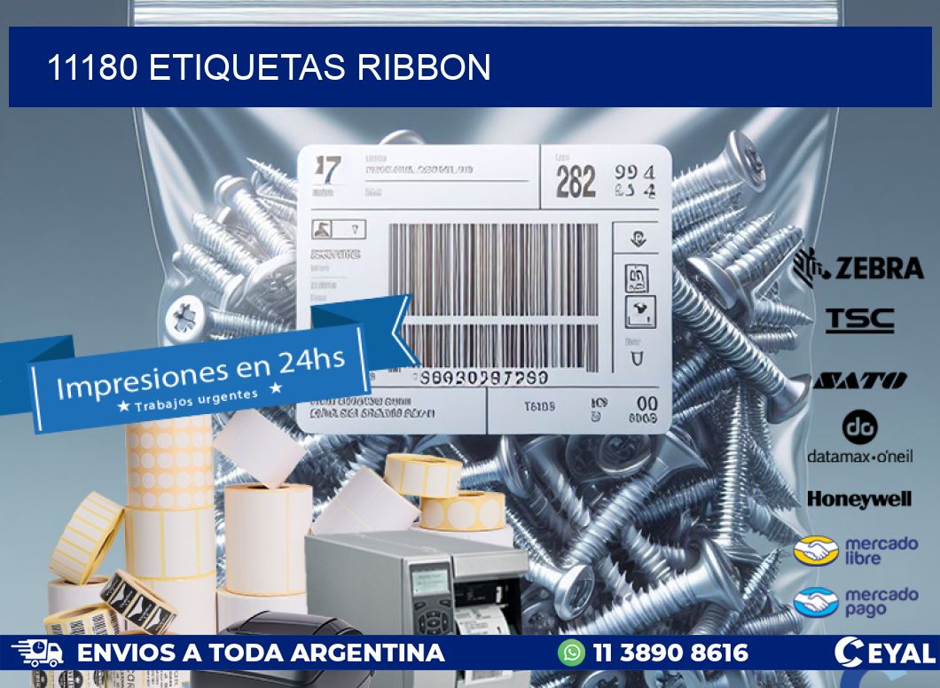 11180 ETIQUETAS RIBBON