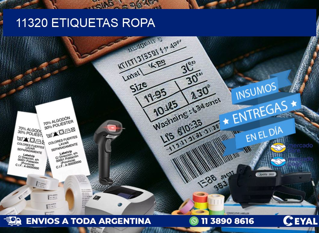 11320 ETIQUETAS ROPA