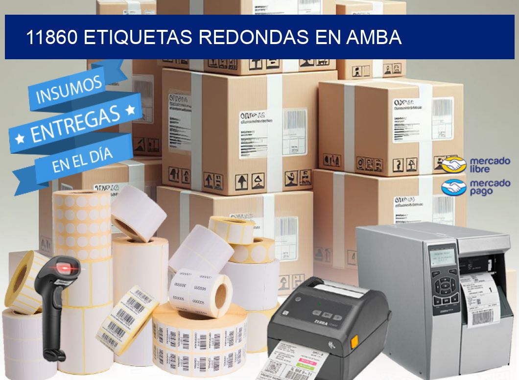 11860 ETIQUETAS REDONDAS EN AMBA