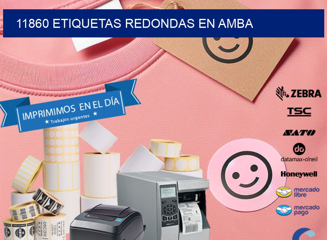 11860 ETIQUETAS REDONDAS EN AMBA