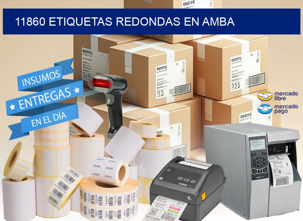 11860 ETIQUETAS REDONDAS EN AMBA