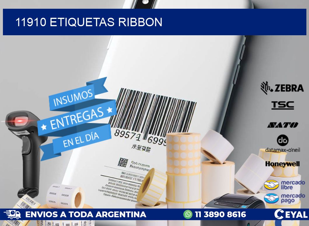 11910 ETIQUETAS RIBBON