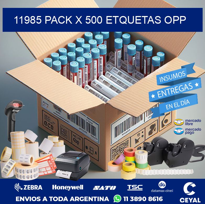 11985 PACK X 500 ETQUETAS OPP
