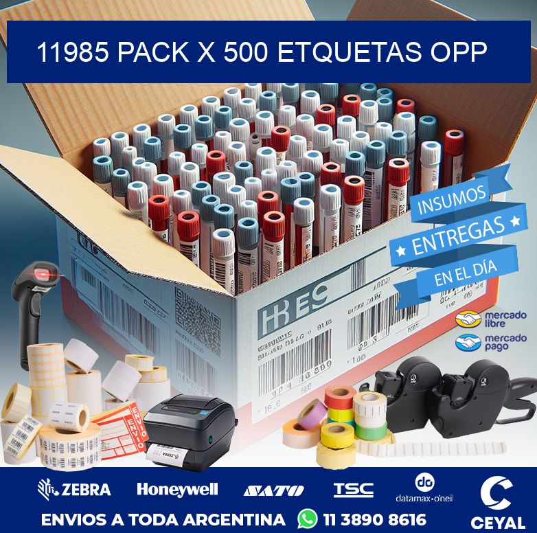 11985 PACK X 500 ETQUETAS OPP