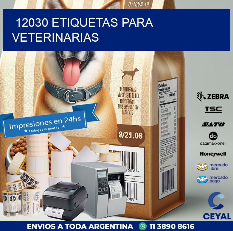 12030 ETIQUETAS PARA VETERINARIAS