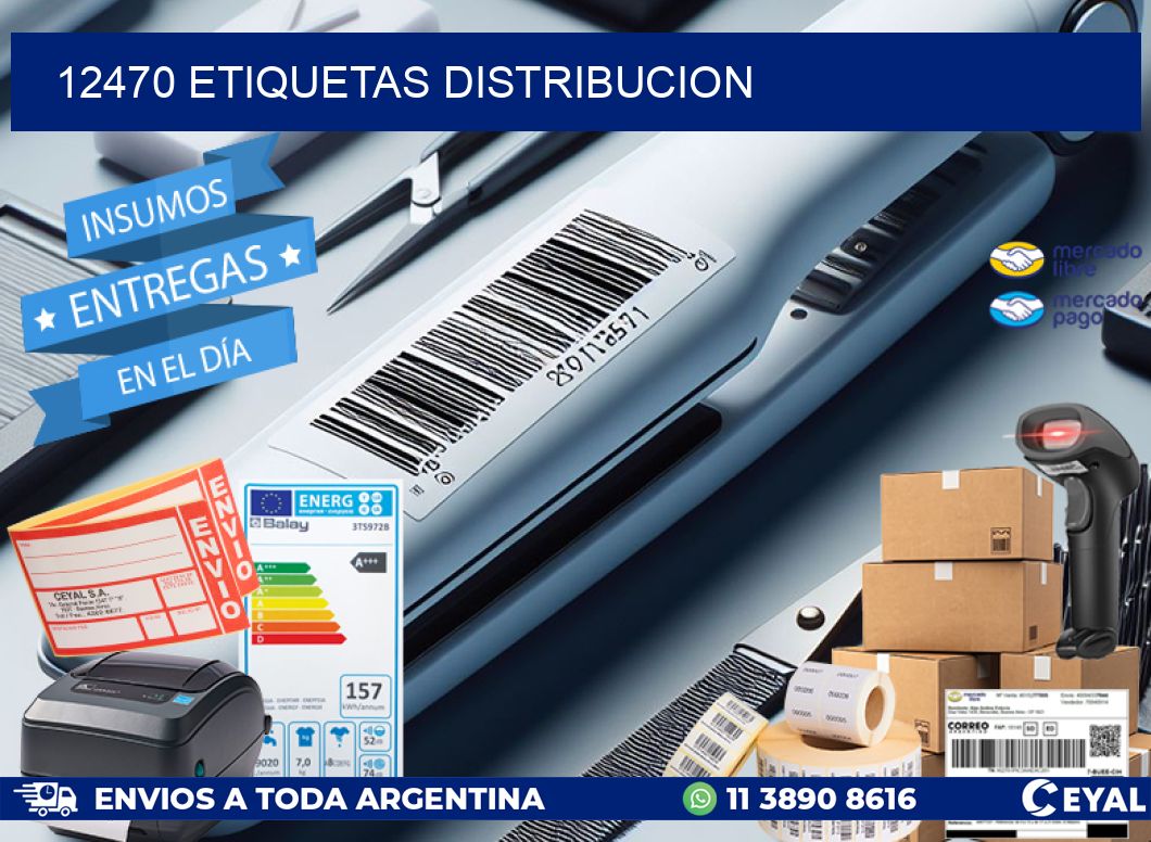 12470 etiquetas distribucion