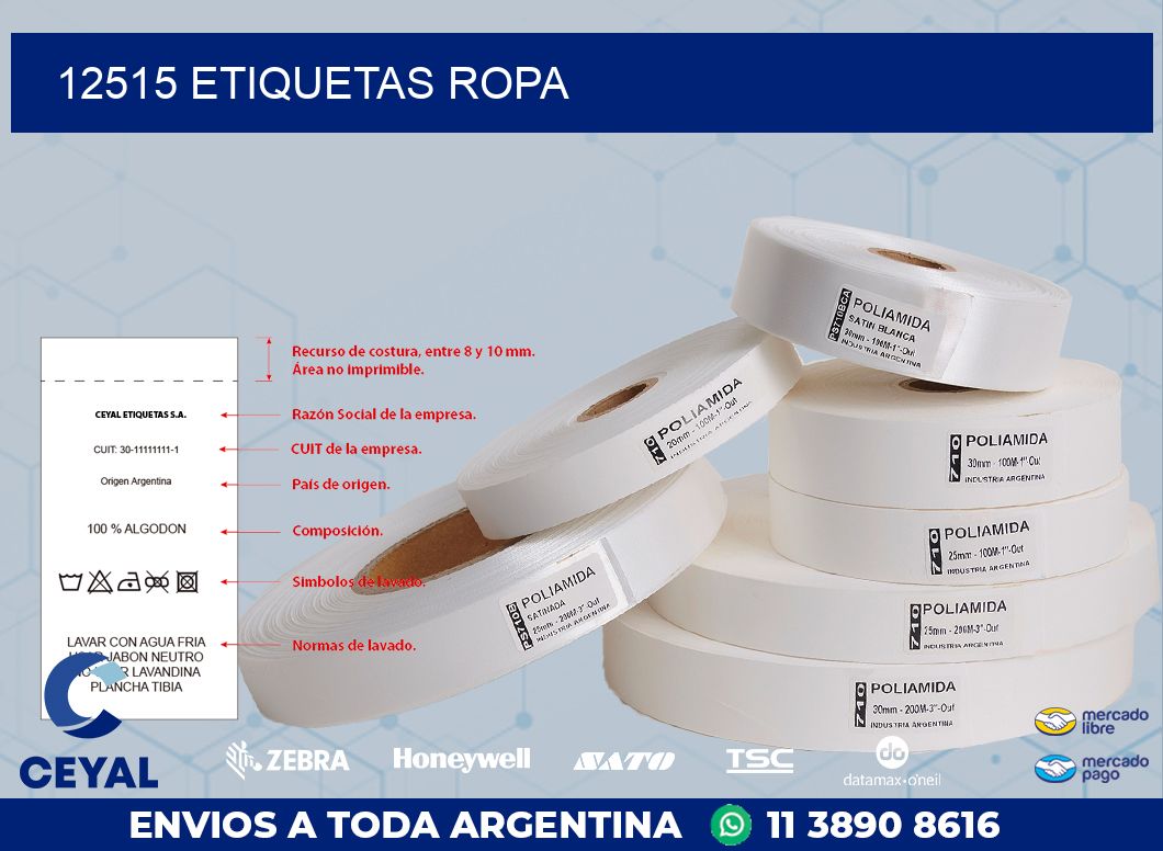 12515 ETIQUETAS ROPA