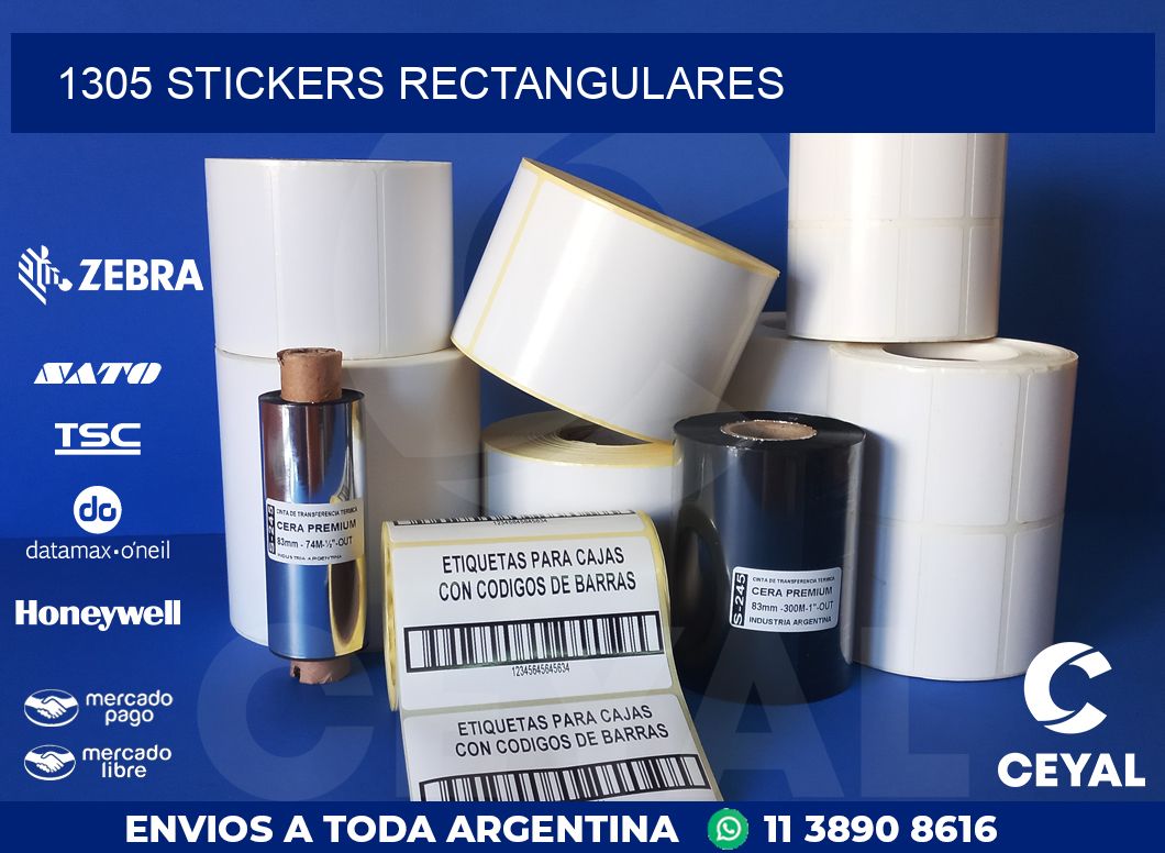 1305 Stickers rectangulares