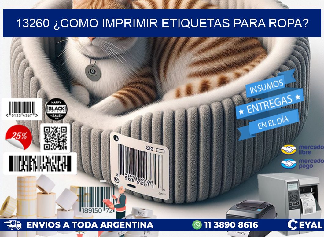 13260 ¿COMO IMPRIMIR ETIQUETAS PARA ROPA?