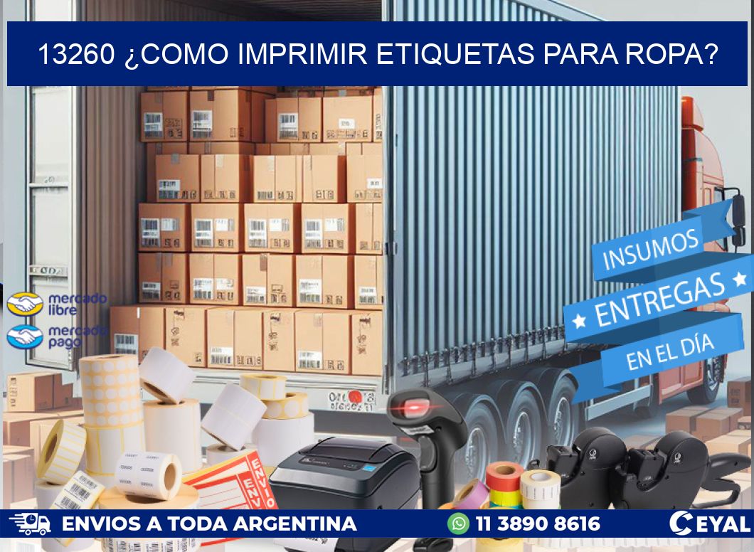 13260 ¿COMO IMPRIMIR ETIQUETAS PARA ROPA?