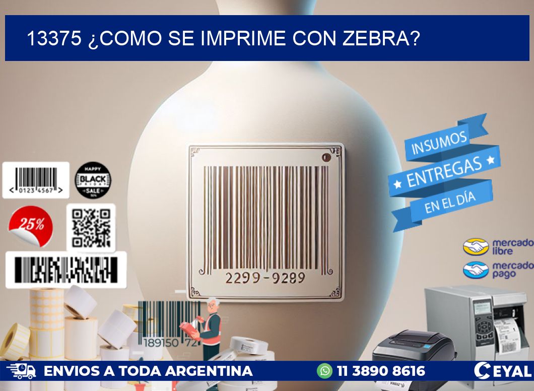 13375 ¿COMO SE IMPRIME CON ZEBRA?