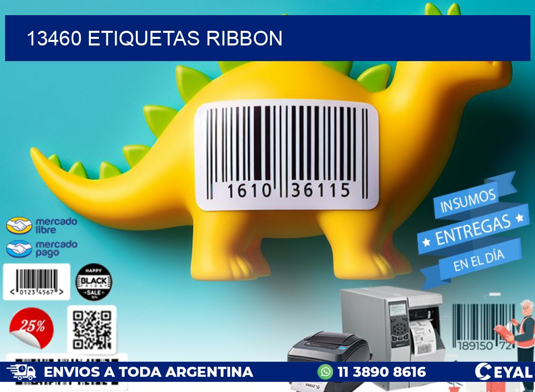 13460 ETIQUETAS RIBBON