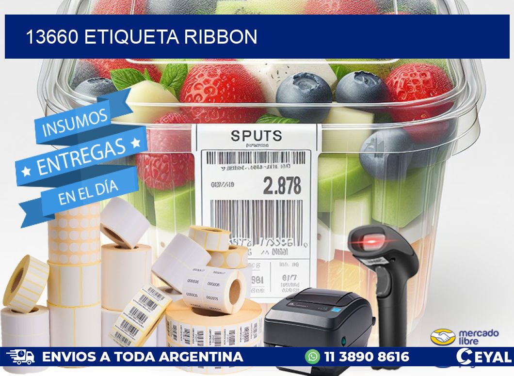 13660 etiqueta ribbon