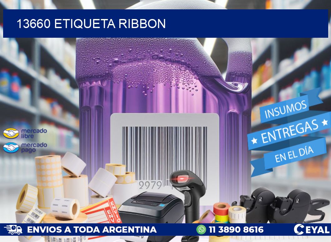 13660 etiqueta ribbon