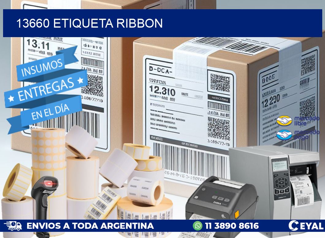 13660 etiqueta ribbon