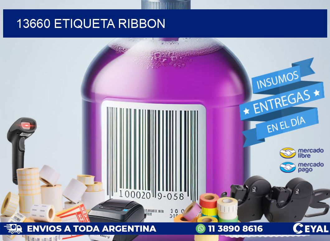 13660 etiqueta ribbon