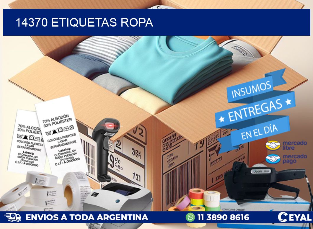 14370 ETIQUETAS ROPA