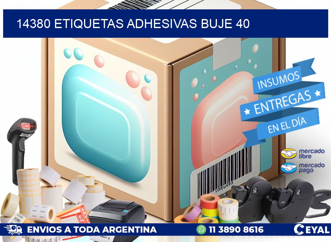14380 ETIQUETAS ADHESIVAS BUJE 40