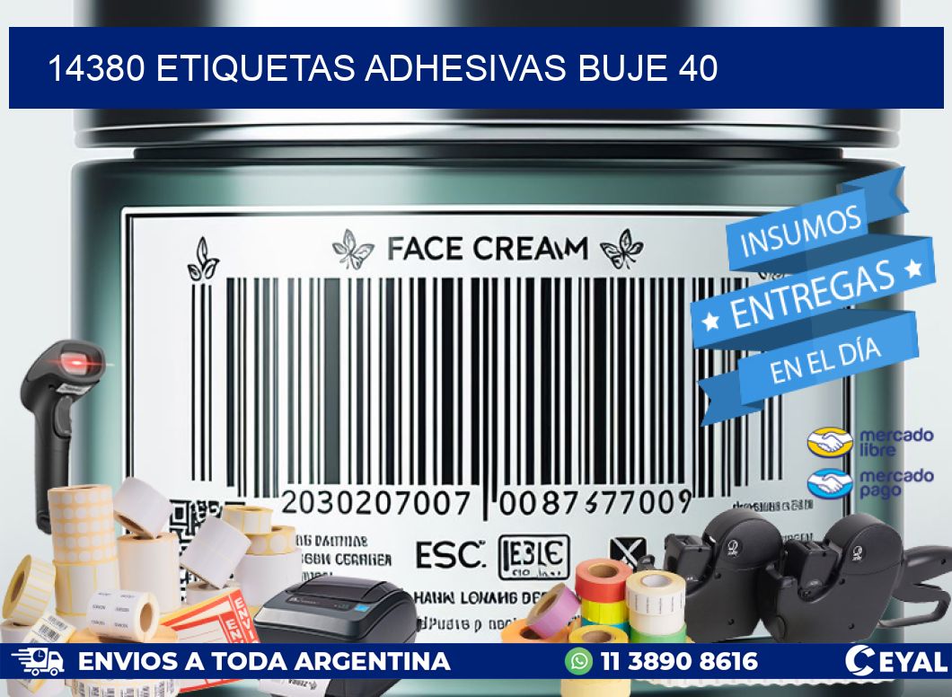 14380 ETIQUETAS ADHESIVAS BUJE 40