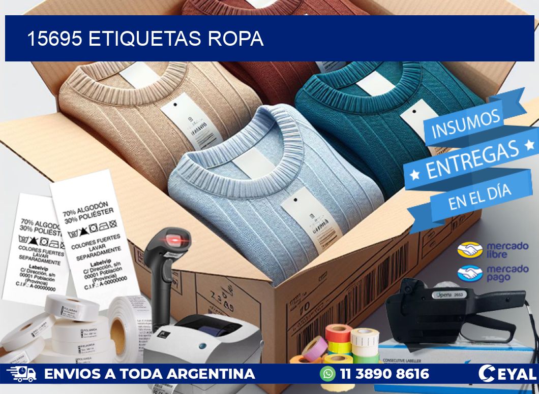 15695 ETIQUETAS ROPA