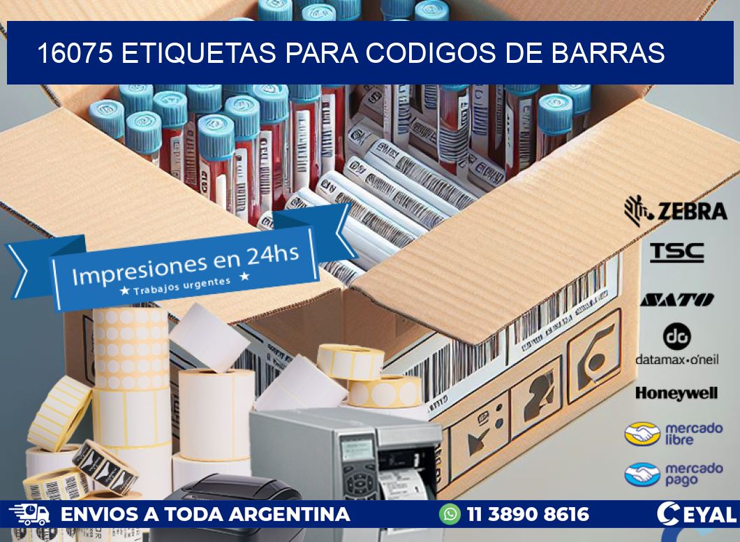 16075 ETIQUETAS PARA CODIGOS DE BARRAS