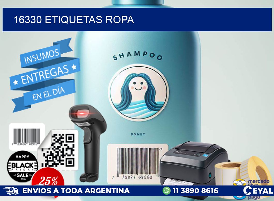 16330 ETIQUETAS ROPA