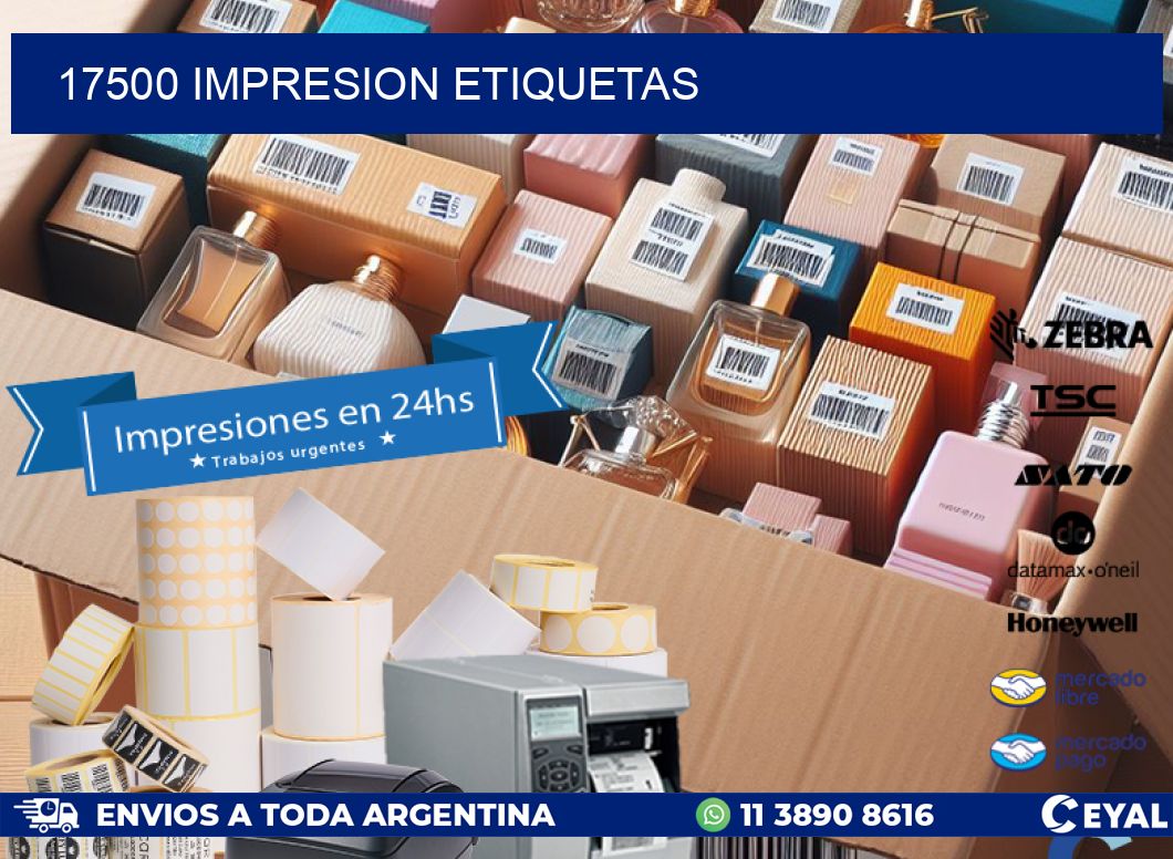 17500 impresion etiquetas