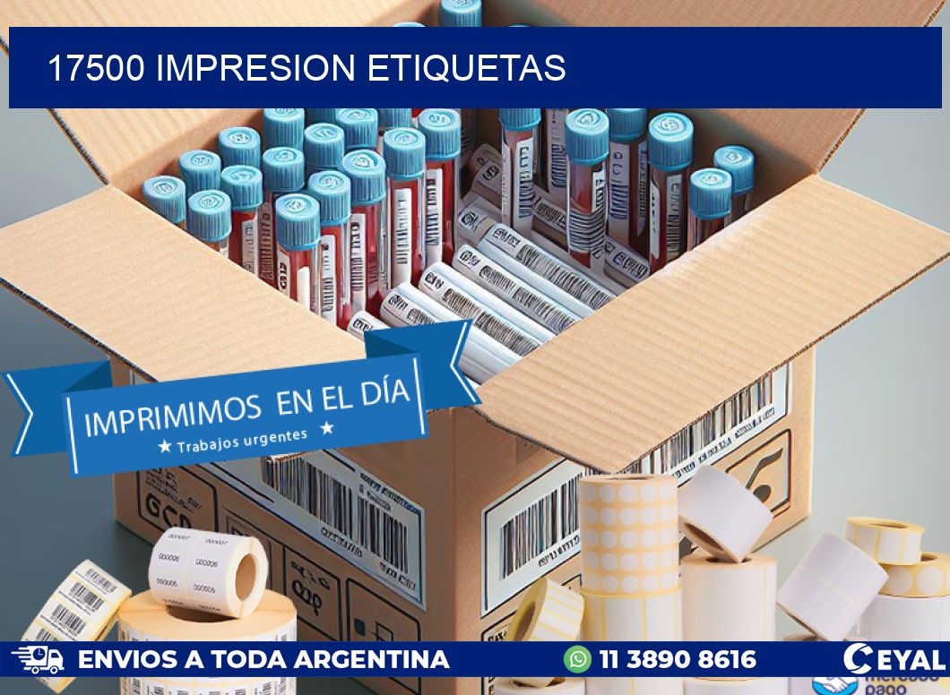 17500 impresion etiquetas