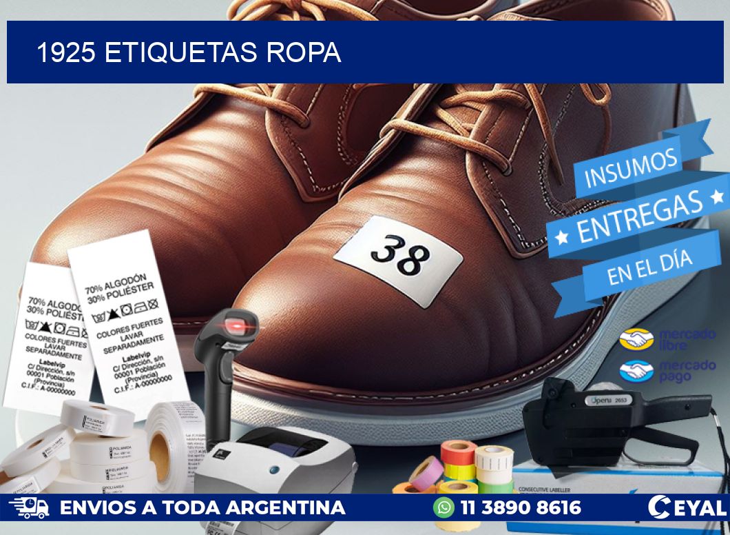 1925 ETIQUETAS ROPA