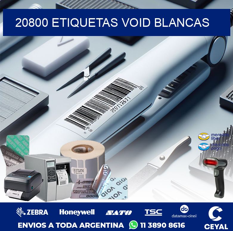 20800 ETIQUETAS VOID BLANCAS