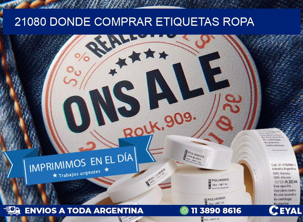 21080 DONDE COMPRAR ETIQUETAS ROPA