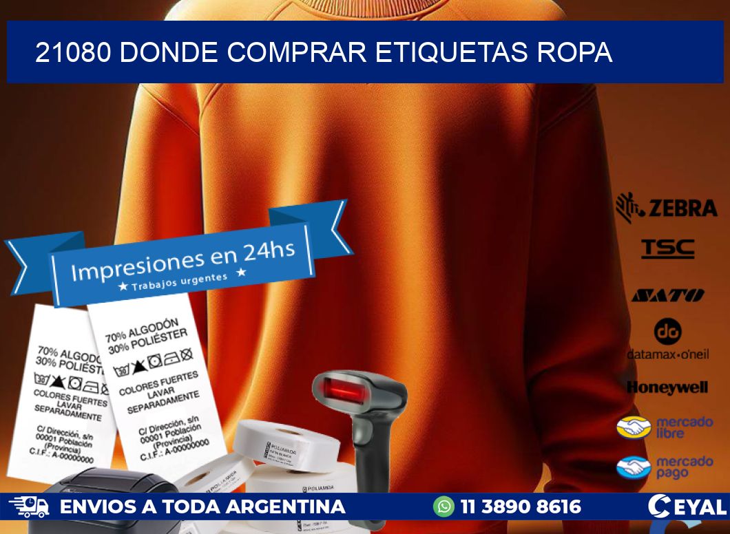 21080 DONDE COMPRAR ETIQUETAS ROPA