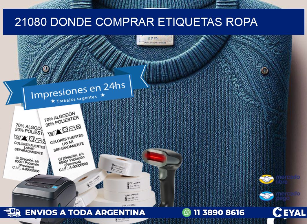 21080 DONDE COMPRAR ETIQUETAS ROPA