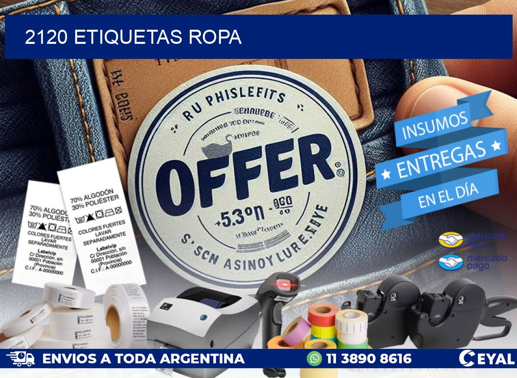 2120 ETIQUETAS ROPA