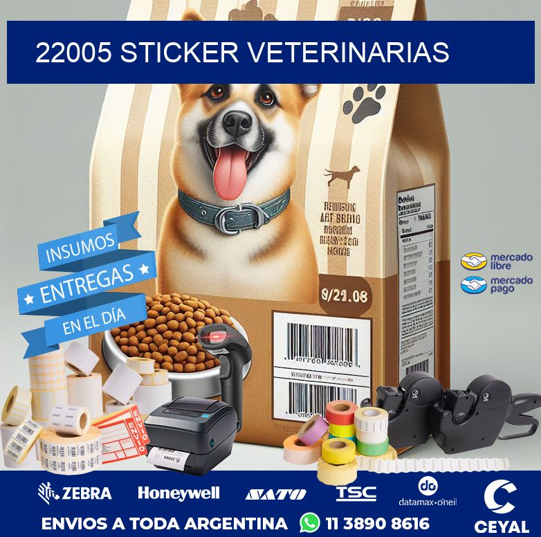 22005 STICKER VETERINARIAS