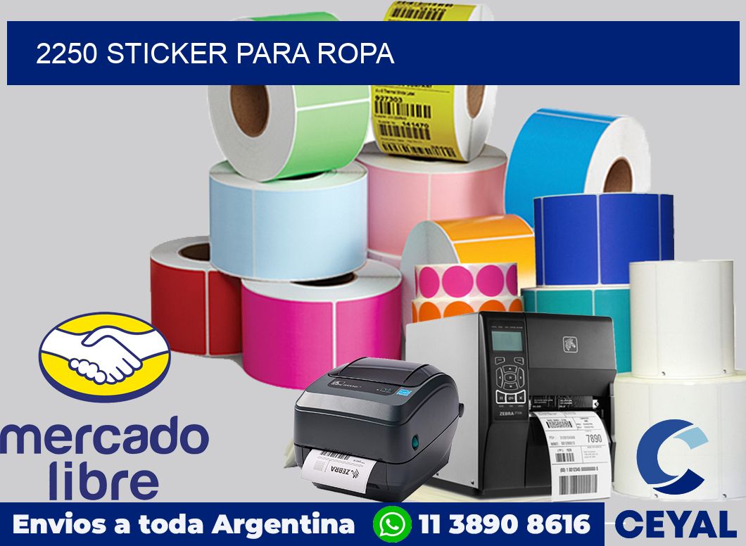 2250 STICKER PARA ROPA