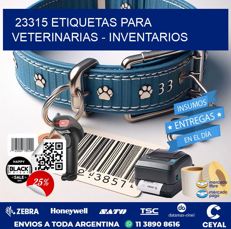 23315 ETIQUETAS PARA VETERINARIAS – INVENTARIOS