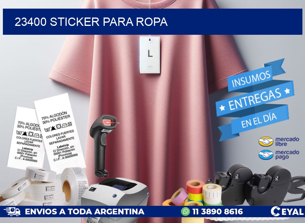 23400 STICKER PARA ROPA