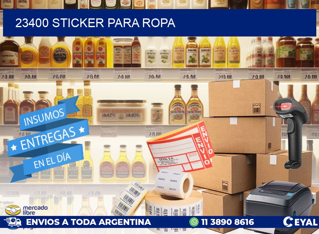 23400 STICKER PARA ROPA